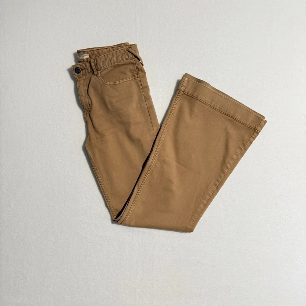 Free People Size 31 Tan Flare Jeans